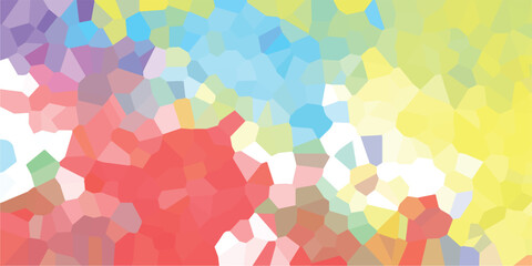 Aufkleber - Abstract mosaic pattern with colorful geometrical shapes and a variety of tones for modern design backgrounds and artistic illustrations