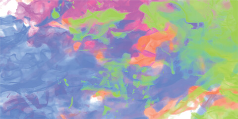 Aufkleber - Abstract watercolor artwork featuring a blend of bright colors ideal for backgrounds and creative projects offers a modern artistic vibe.