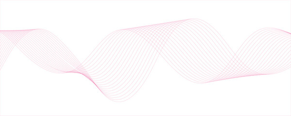 Fototapete - Minimalist Abstract Wavy Line Design – Dynamic Fluid Background with Teal Gradient for Modern Art, Technology.Rhythmically, soundwaves or digital frequency signals. clean, fluid, and contemporary.