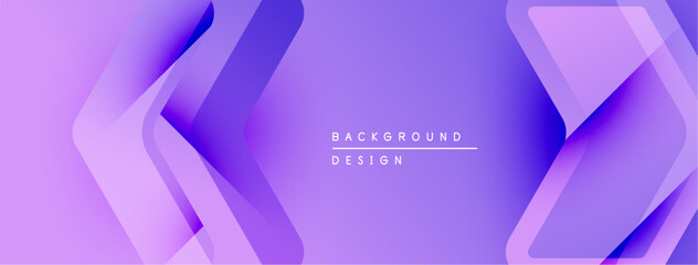 Leinwandbilder - Purple abstract background. Overlapping layers create dynamic visual effect. Modern design elements suggest innovation, technology.