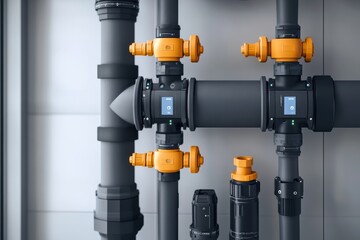 Poster - Creative ad layouts featuring modern water distribution systems and technologies
