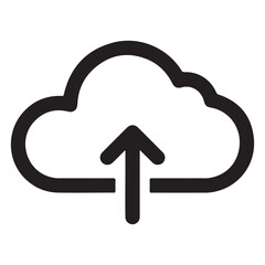 Poster - Cloud Upload Icon Demonstrating Data Transfer and Storage Solutions, Symbolizing Modern Technology, File Sharing, Connectivity, and Seamless Access