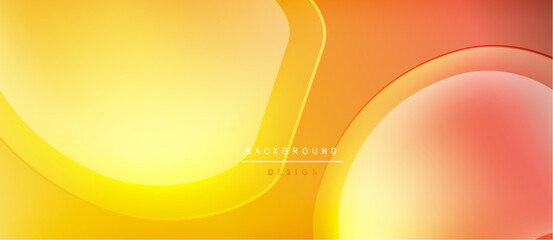 Aufkleber - Abstract background features smooth gradients. Warm colors blend, creating dynamic visual effect. Soft curves dominate composition.