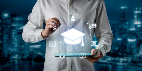Poster - Cloud computing, cloud strategy, and cloud technology transforming digital infrastructure with scalable services, secure data storage, and cloud-based digital business solutions. Spline