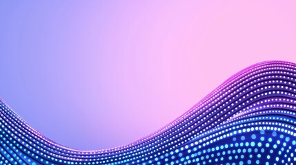 Poster - Abstract Wavy Background with Dots and Gradient Colors
