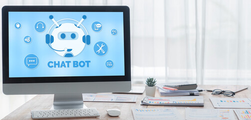 Poster - Chatbot software application for brisk online business that automatically reply to customer questions