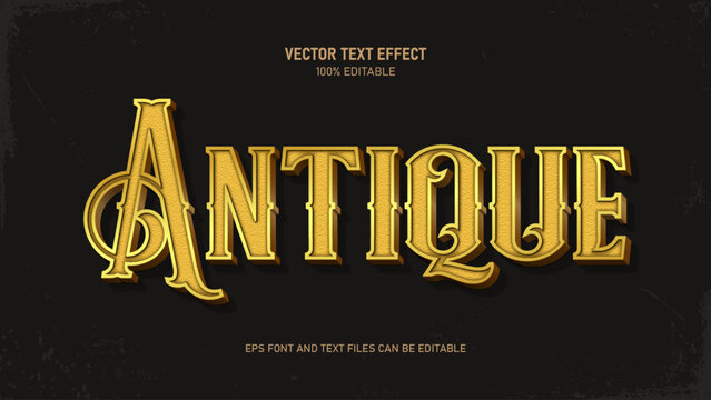 Antique text effect