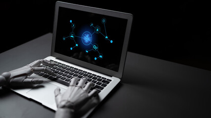 Poster - AI powers intelligent networks by linking data, enhancing real-time analytics, securing communication, and improving system efficiency and automation. Latch