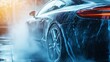 © Kateryna Kordubailo - Automatic car wash in action, with foam and water cleaning the vehicle