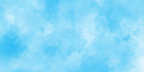 Leinwandbilder - Light blue grunge powder texture art creative and painted design watercolor abstract background for design, natural sky-blue beautiful vintage grunge texture artistic watercolor splash background.