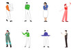 © APmit - Diverse Team Characters: Flat Design, Modern Style,  Positive and Professional Mood,  Eight Unique Individuals.