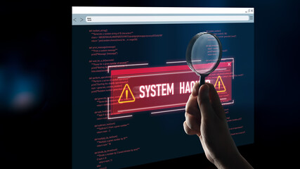 Poster - Cybersecurity protects digital systems from hackers with IT security, attack prevention, and risk management for safe online operations. Latch