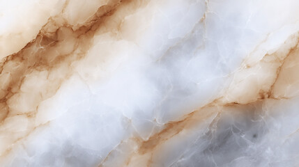 Aufkleber - Marble texture with soft white and beige hues and detailed natural veining, ideal for backgrounds, interior design, and creative projects.