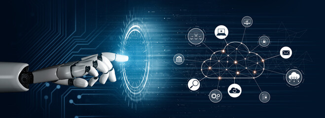 Poster - AI enhances cloud computing by optimizing service, cloud, and network integration for efficient digital operations Vouch