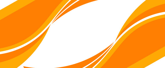 Poster - Vector orange line background curve element with white space for text and message design, overlapping layers, vector
