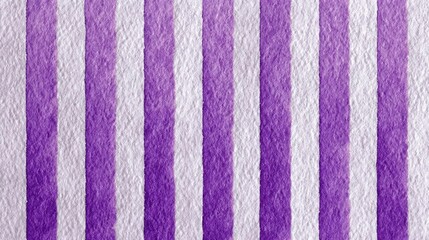 Poster - Vertical purple, white watercolor stripes blending softness with geometric precision, generating dynamic visual energy for contemporary interior design and graphic backgrounds