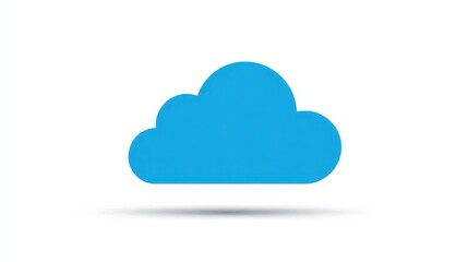 Poster - cloud computing vector icon design template, no logos, no brands