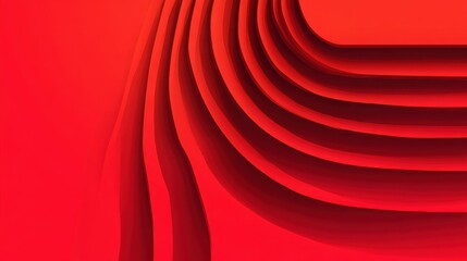 Poster - Abstract red vector background with stripes. Design template for brochures, flyers, magazine, no logos, no brands