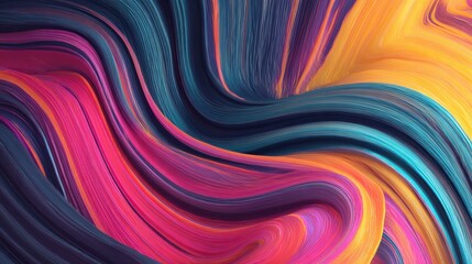 Poster - Colorful abstract background with swirling and flowing shapes