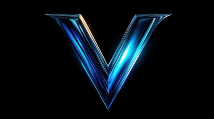Poster - V Letter Logo Template, no logos, no brands