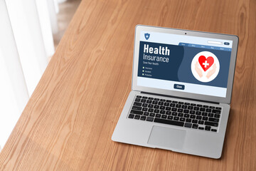 Poster - Health insurance web site modish registration system for easy form filling