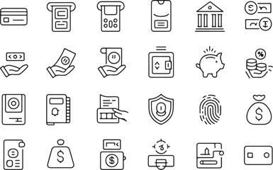 Fototapete - Modern abstract graphic design element featuring a distinct black silhouette against a clean background suitable for branding and digital applications silhouette