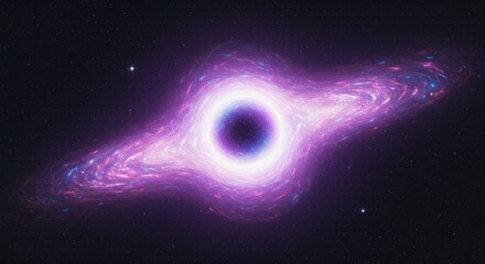 Poster - black hole in a galactic nebula