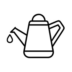 Poster - Vector illustration of a watering can garden tool icon for gardening and plant care needs icon