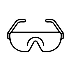 Poster - Safety glasses protective eyewear eye protection glasses welding glasses clear lens glasses 90s style
