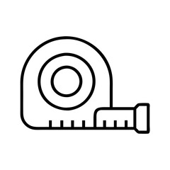 Poster - Find measuring tape tool vector icon illustration for construction and diy projects needs