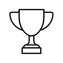 Poster - Trophy icon vector illustration of champion cup award for winner prize and best achievement