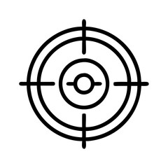 Poster - Target aim crosshair icon vector illustration for marketing strategy and business focus concept