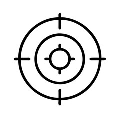 Poster - Target aim icon vector illustration for business strategy marketing and achievement concept design