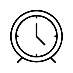 Poster - Alarm clock time management appointment reminder schedule deadline timer watch icon vector graphic
