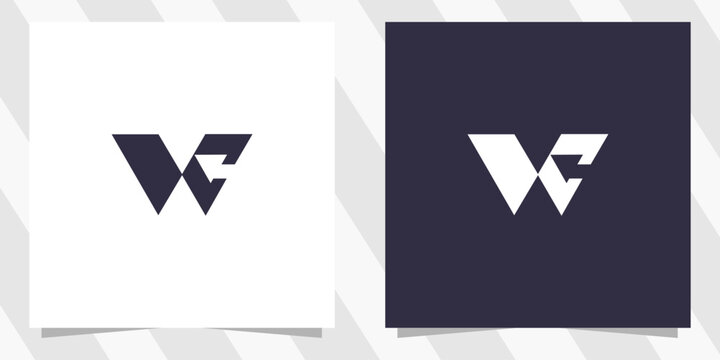 letter wc cw logo design