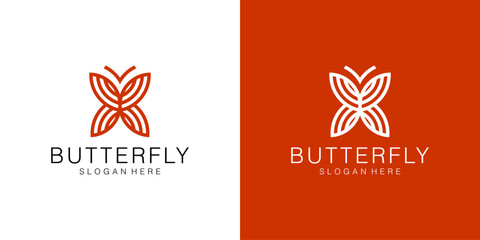 Aufkleber - Butterfly Logo Template Vector icon design