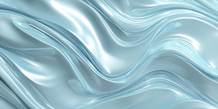 Abstract light blue fabric folds