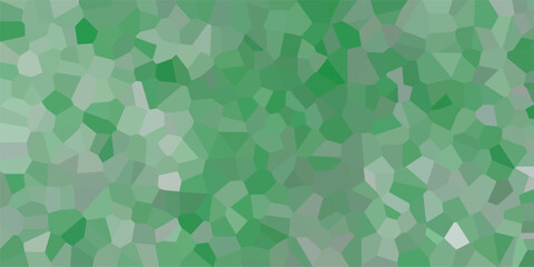 Aufkleber - Abstract geometric mosaic illustration featuring shades of green in a unique organic and modern design suitable for backgrounds or graphic elements