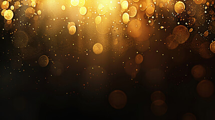 Poster - Iridescent gold shimmer texture with dreamy bokeh creates magical atmosphere, perfect for celebrations and special occasions. warm tones evoke feelings of joy and elegance