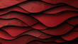 © buraratn - Layered red paper cut style waves create visually striking design with shadow depth, evoking sense of elegance and sophistication. textured surface adds unique dimension