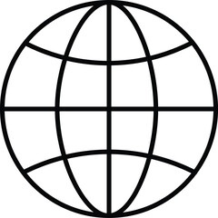 Leinwandbilder - Globe world earth planet global international sphere geography map icon