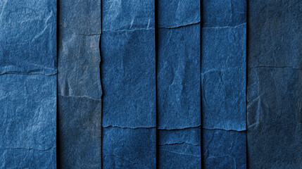 Poster - Minimal blue paper texture with soft grain chaos, showcasing layered design that evokes sense of calm and creativity. Perfect for backgrounds and artistic projects
