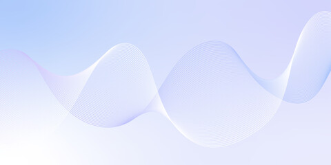 Fototapete - Modern glowing wavy lines with technology connection concept. Abstract technology lines mesh background. Abstract digital motion lines. Vector wave curve gradient pattern blend.	