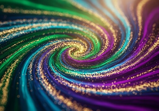 Abstract Swirl of Colorful Lights Creating a Mesmerizing Visual Effect