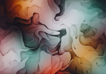 Leinwandbilder - Abstract Layered Waves with Subtle Color Gradients for Modern Backgrounds and Designs