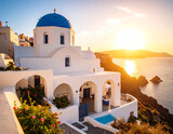 Discover the serenity of santorini houses greece architecture sunset coastal aesthetic beauty