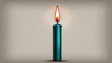 Poster - Burning candle illustration representing high trading volume with a focus on cryptocurrency market dynamics
