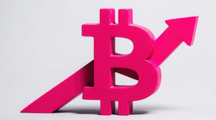 Poster - Colorful pink dollar sign displaying concept of price shifting in financial markets with creative and eye-catching design