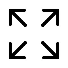 Poster - Maximize Button Icon Vector From Web Design Set