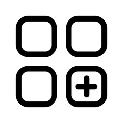 Fototapete - More Apps Icon Vector From Web Design Set